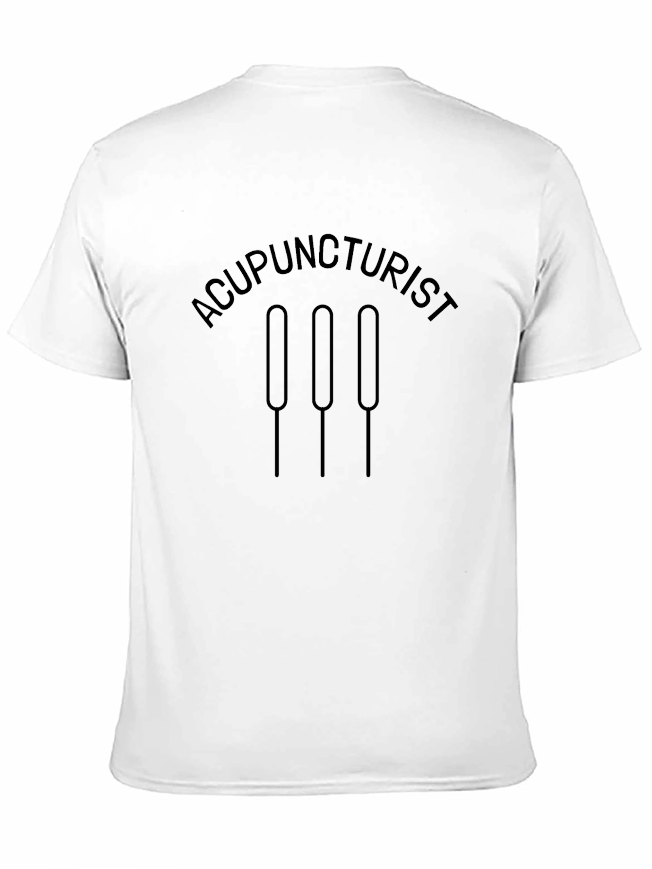 Acupuncturist Graphic Tee - Black Cotton T-Shirt