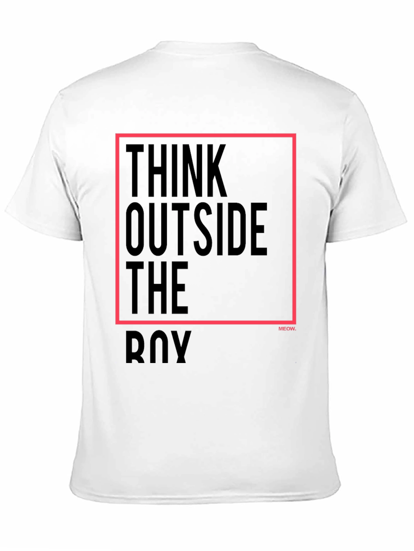 Think Outside the Box Black Graphic Tee