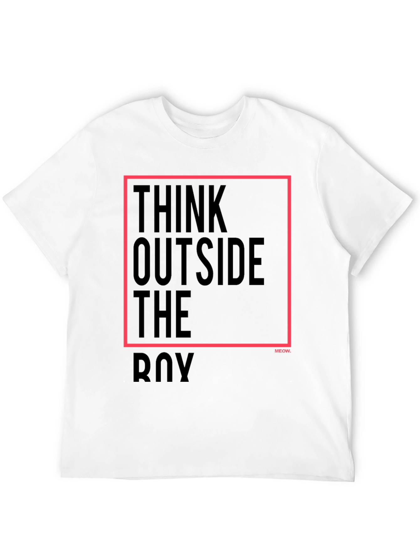 Think Outside the Box Black Graphic Tee