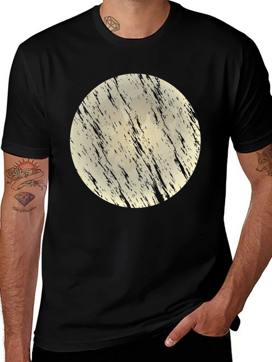 Grunge Moon Black T-Shirt