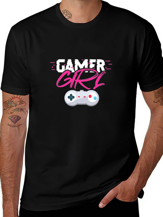 Gamer Girl T-Shirt - Black Cotton Blend