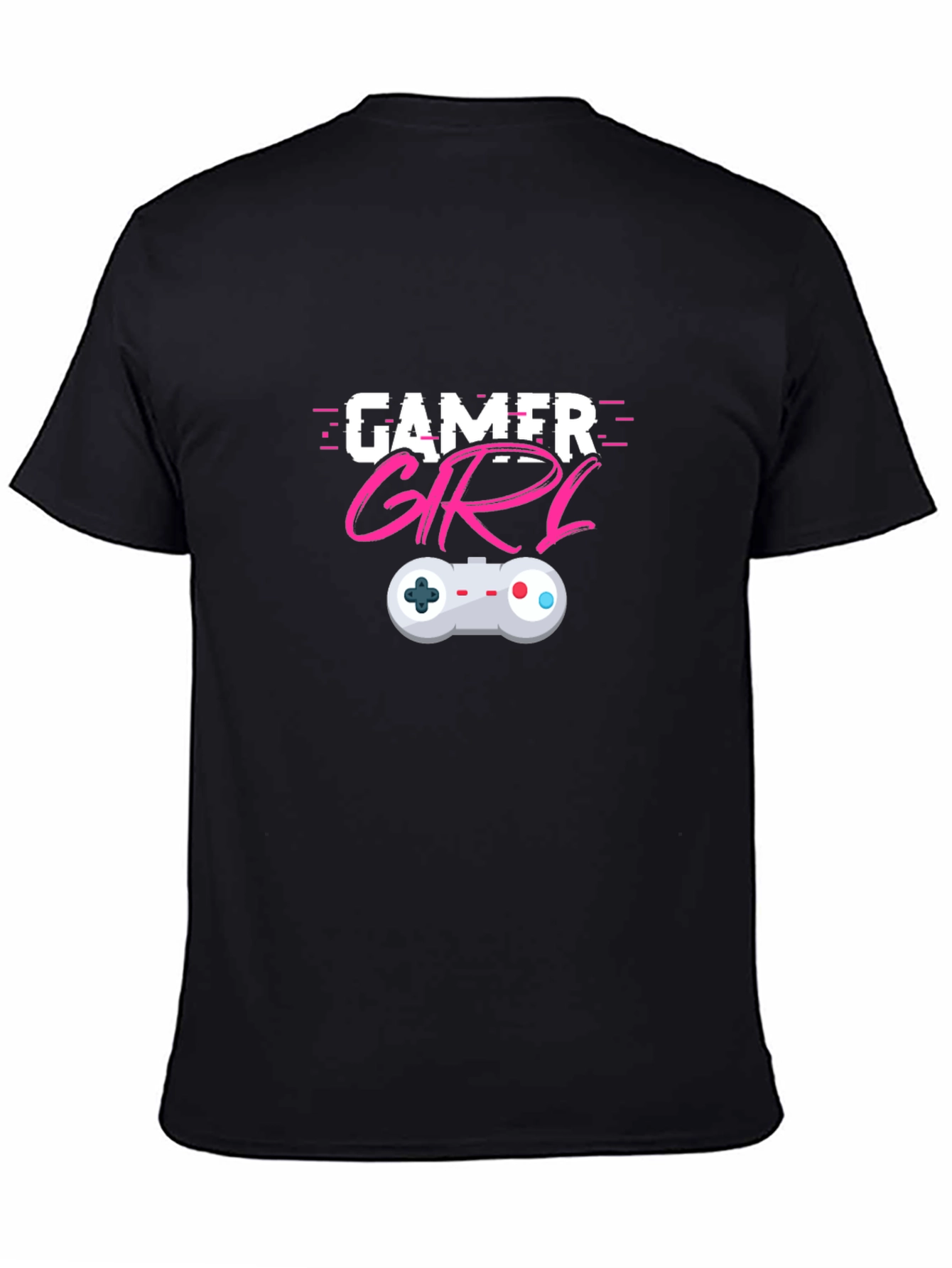 Gamer Girl T-Shirt - Black Cotton Blend
