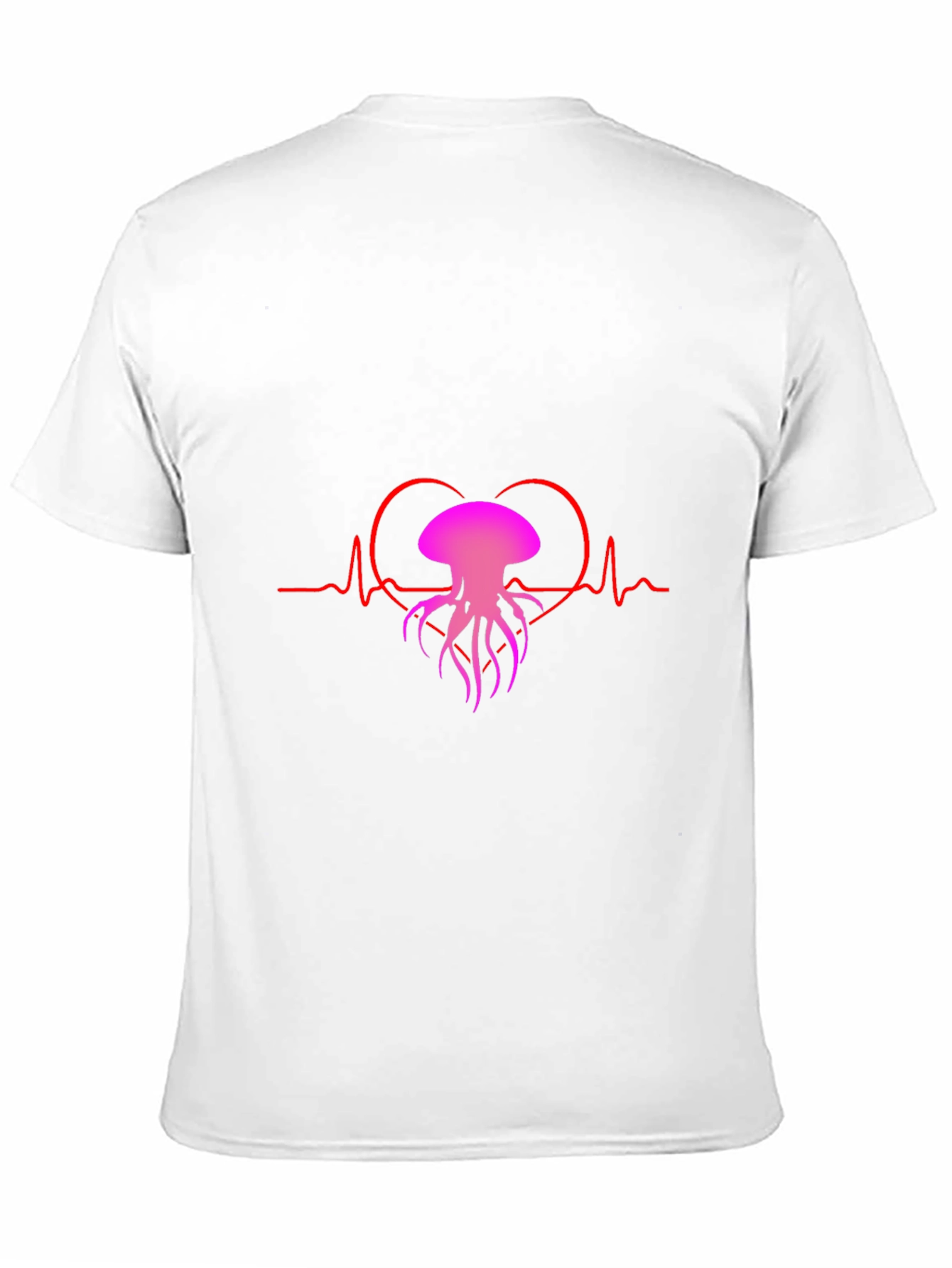 Heartbeat Jellyfish Graphic Tee - Black