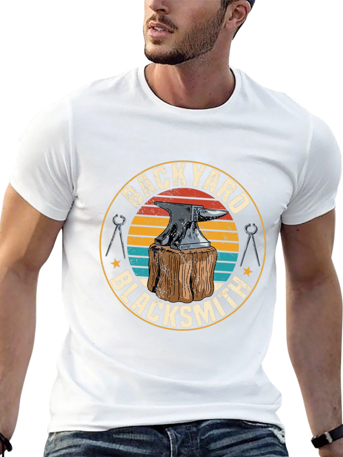 Backyard Blacksmith T-Shirt - Anvil Design