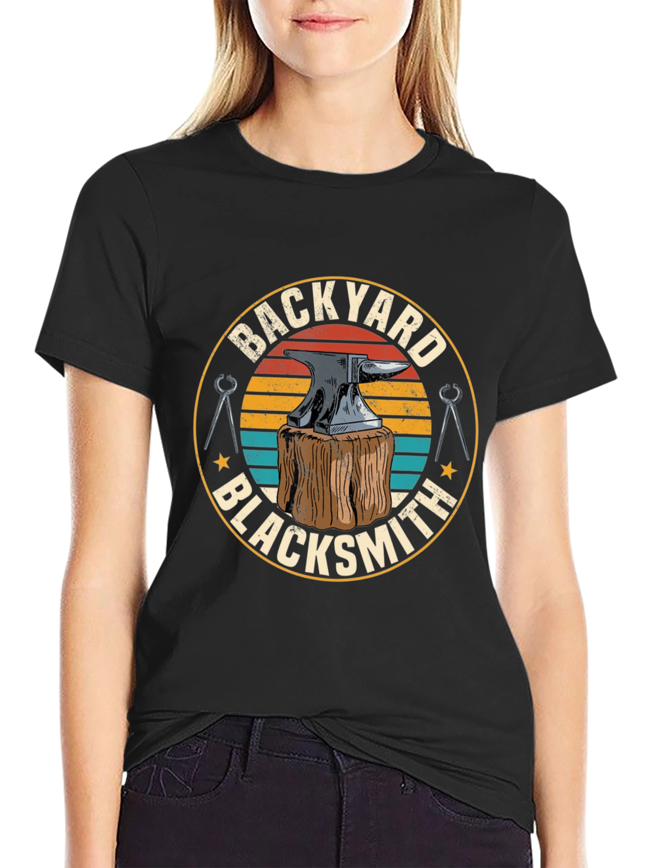 Backyard Blacksmith T-Shirt - Anvil Design