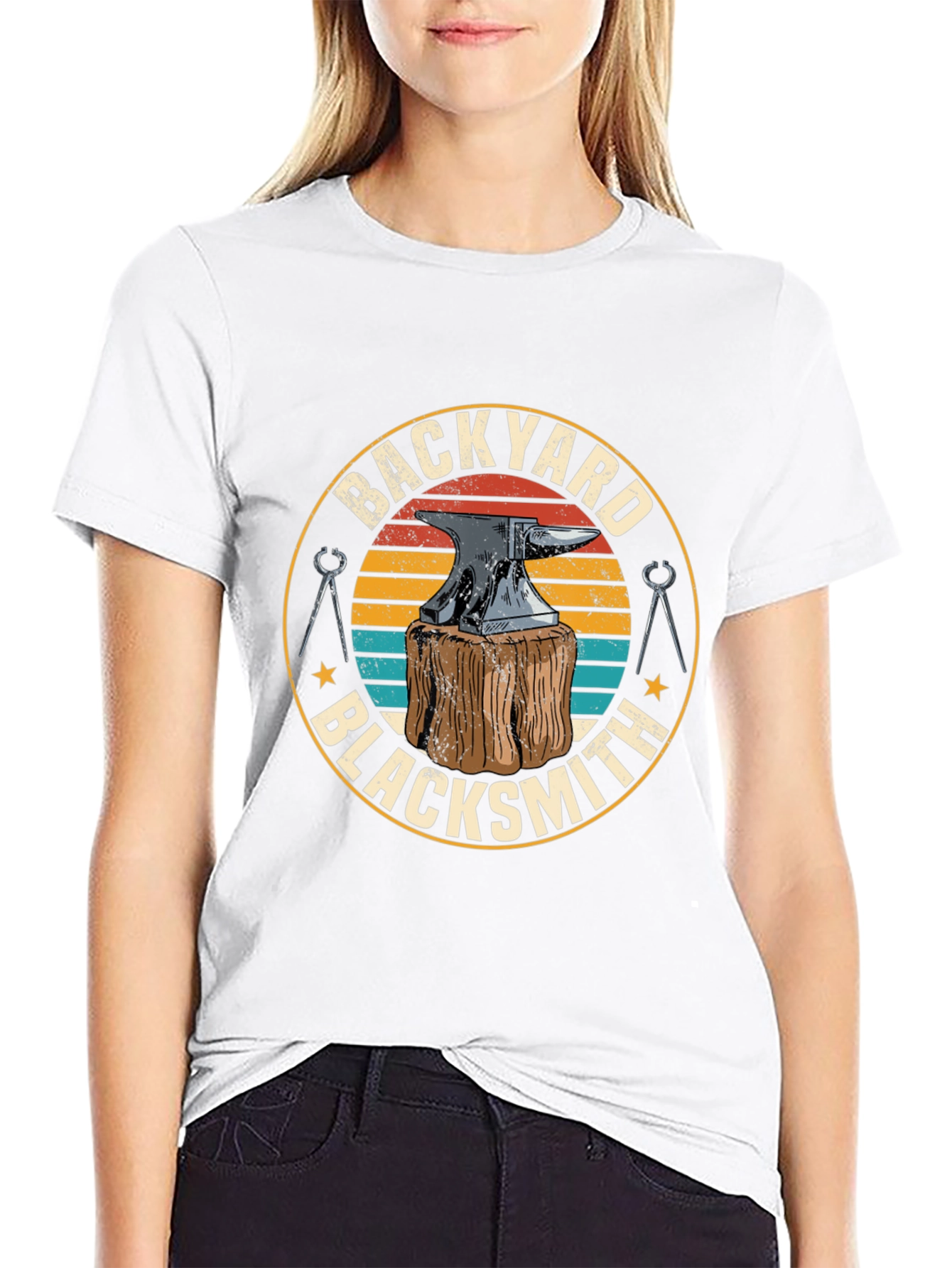 Backyard Blacksmith T-Shirt - Anvil Design