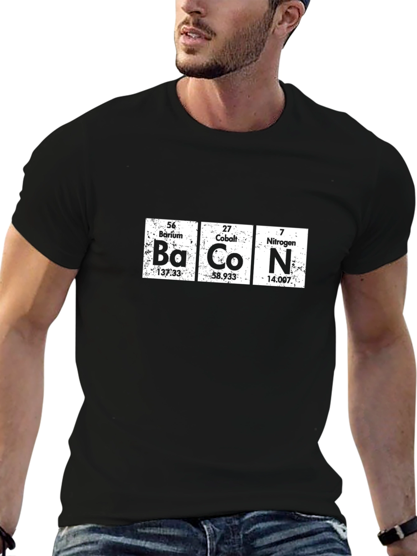 Bacon Element T-Shirt - Chemistry Periodic Table Funny Tee