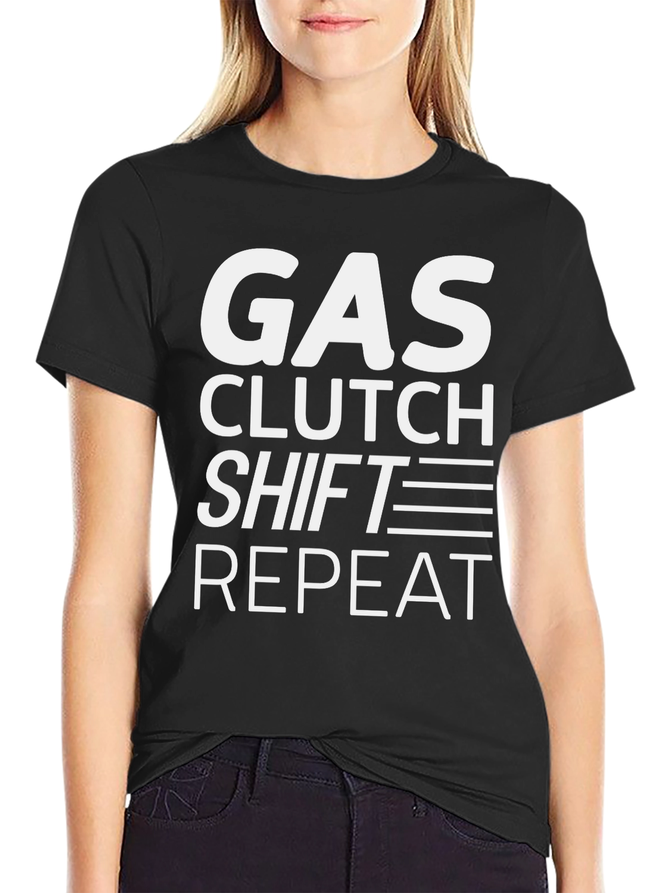 Gas Clutch Shift Repeat Graphic Tee