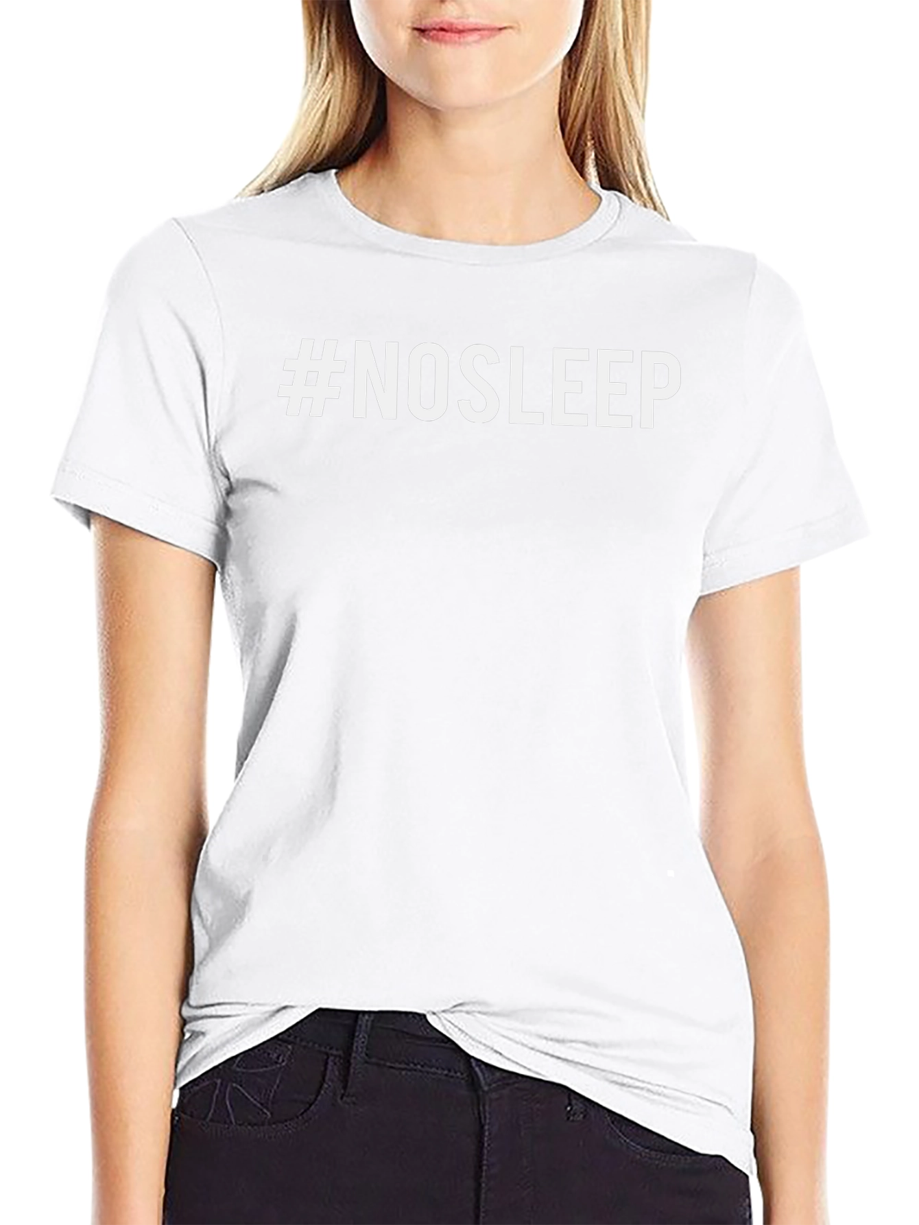 #NOSLEEP Black Graphic Tee - Trendy & Comfortable