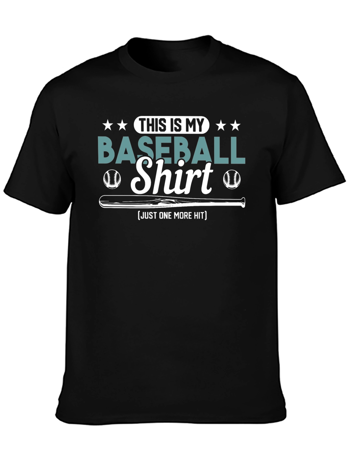 Baseball Shirt - Just One More Hit Tee