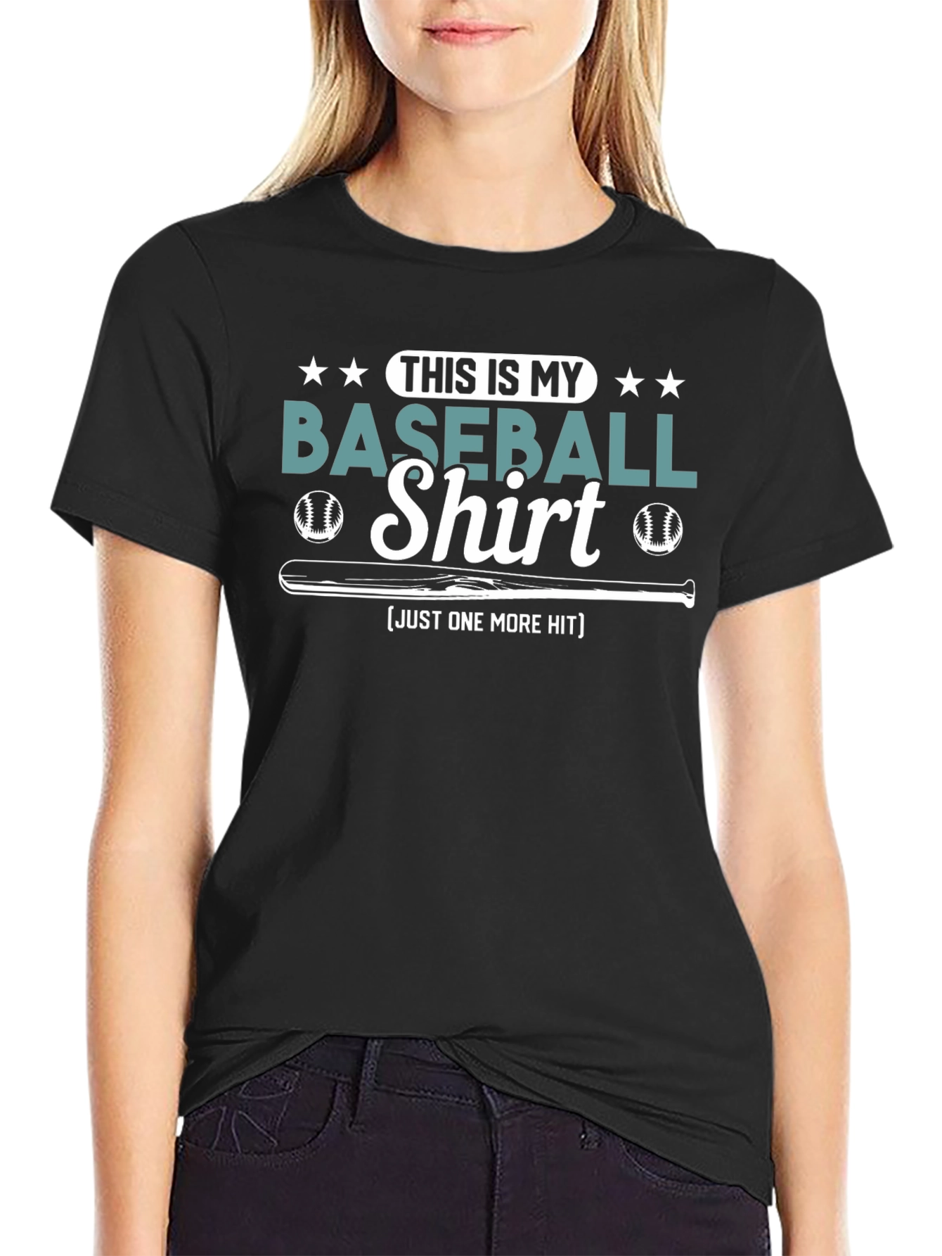 Baseball Shirt - Just One More Hit Tee