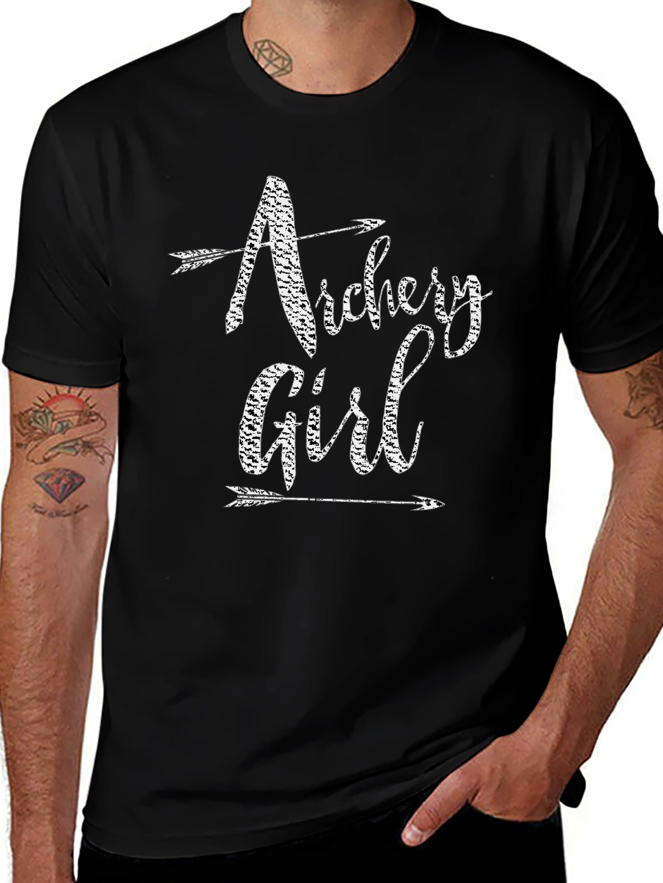 Archery Girl T-Shirt - Black
