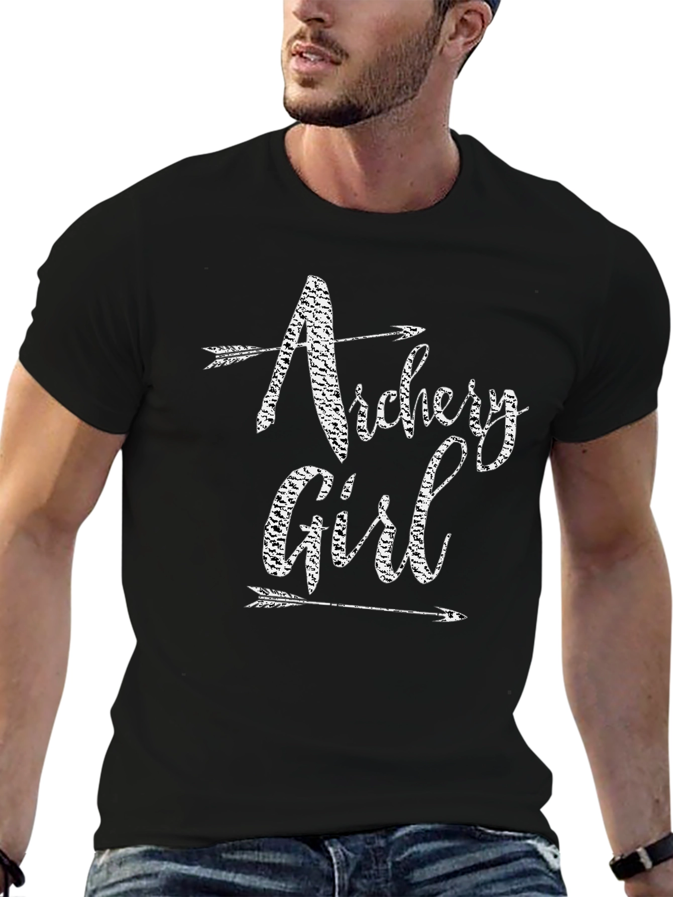 Archery Girl T-Shirt - Black