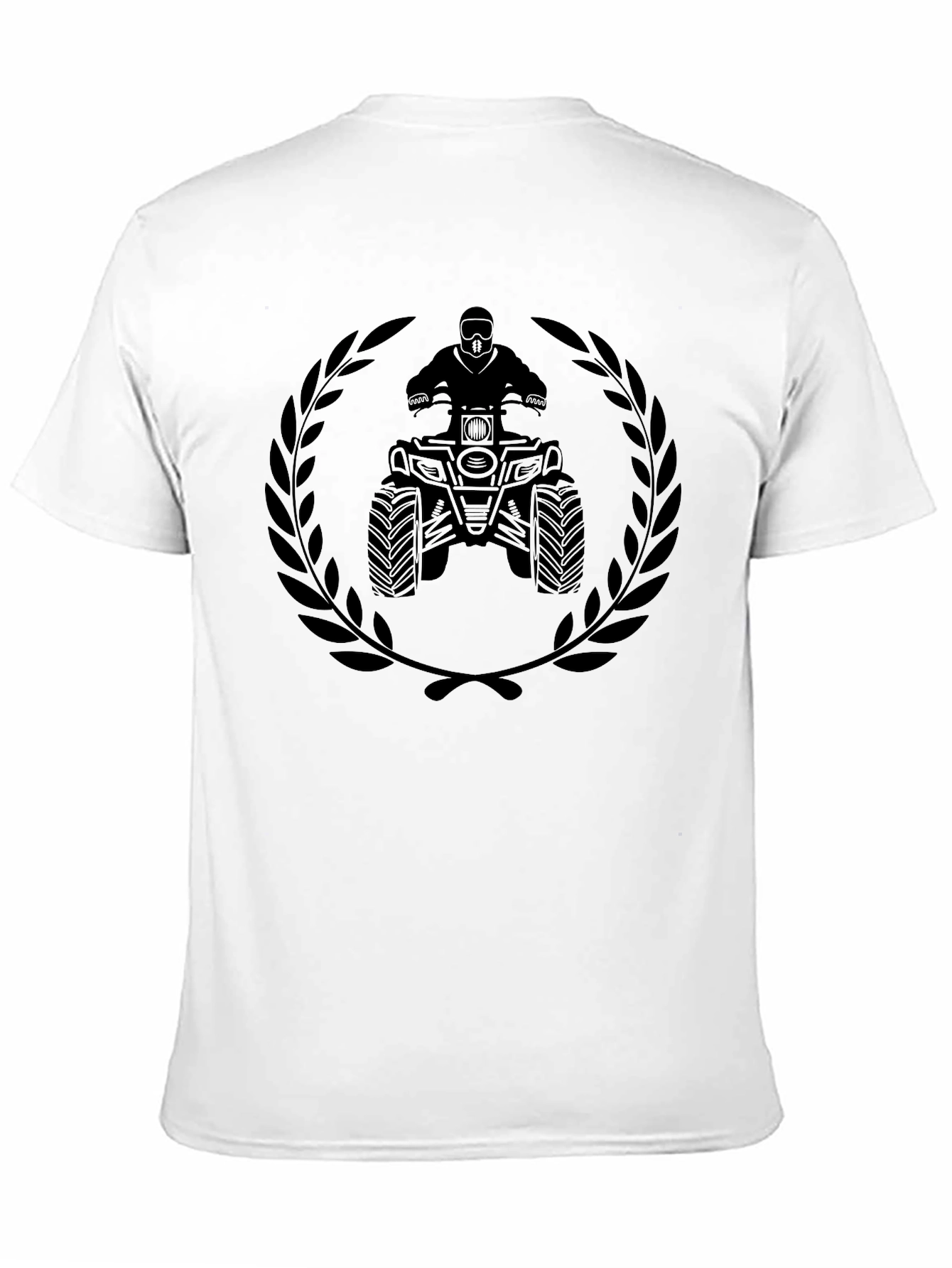 ATV Rider Graphic Tee - Black Cotton T-Shirt