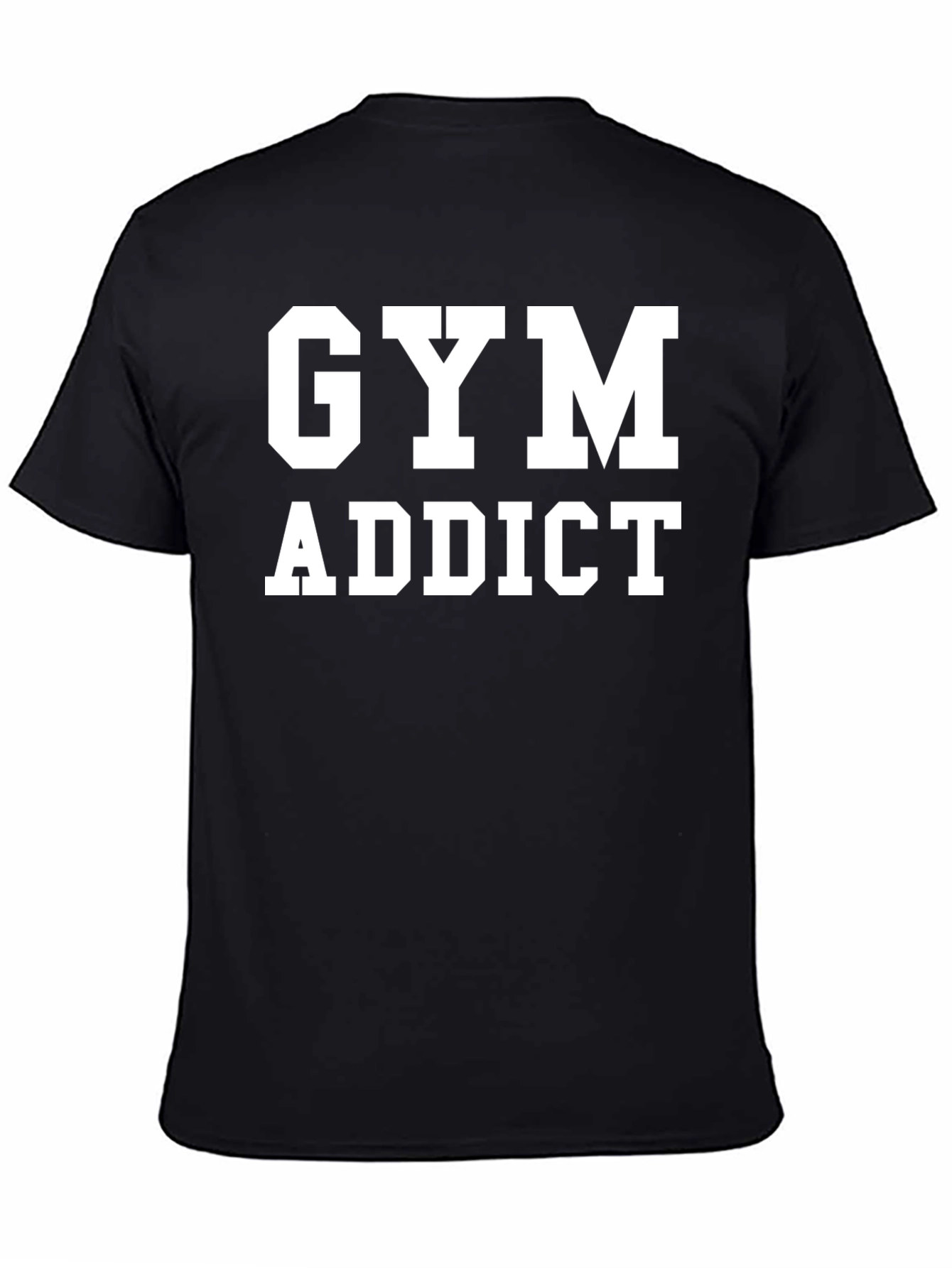 Gym Addict Black T-Shirt - Fitness Apparel
