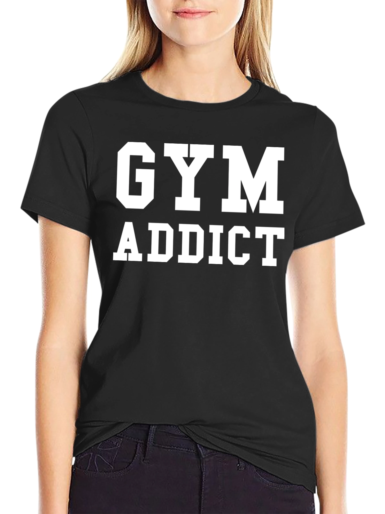 Gym Addict Black T-Shirt - Fitness Apparel