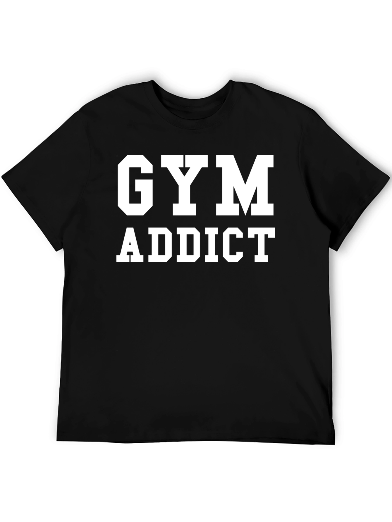 Gym Addict Black T-Shirt - Fitness Apparel