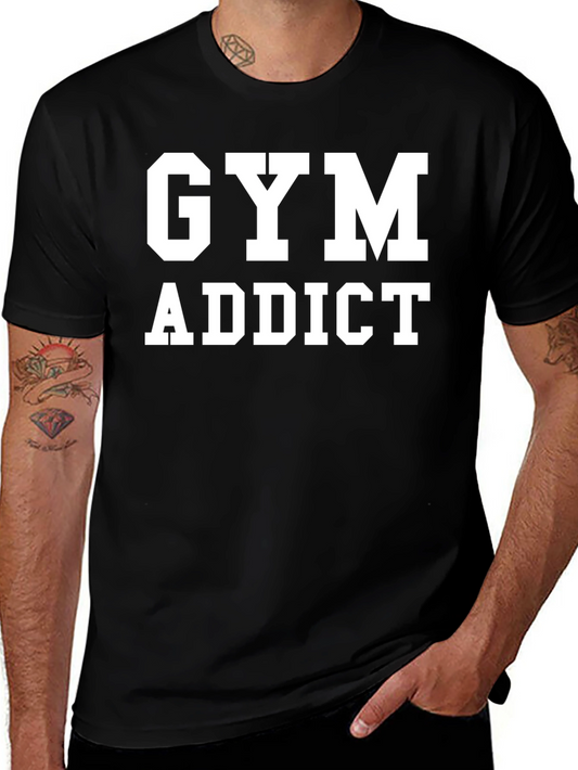 Gym Addict Black T-Shirt - Fitness Apparel