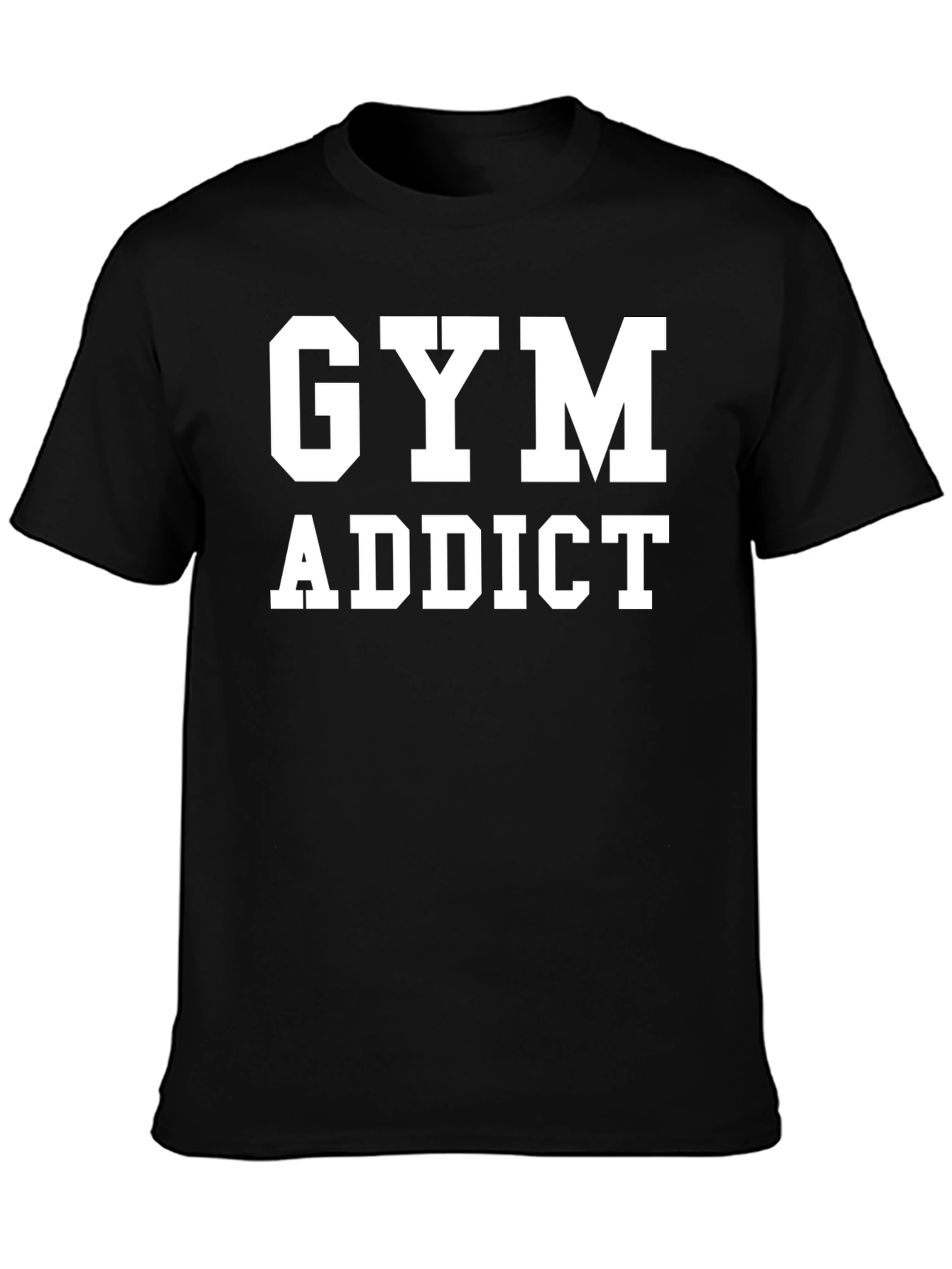 Gym Addict Black T-Shirt - Fitness Apparel