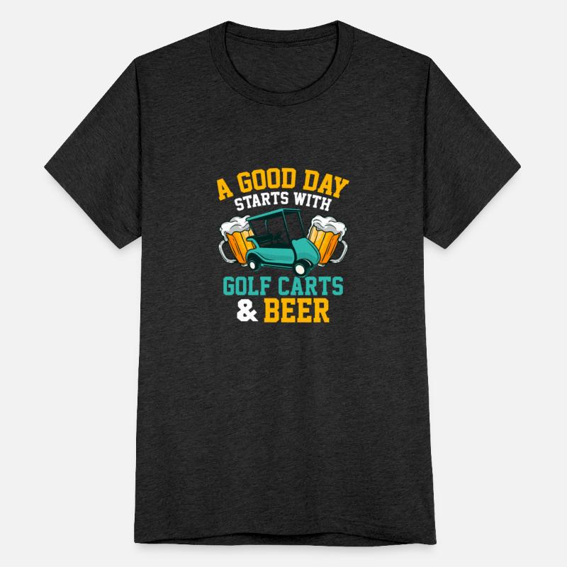 A Good Day Starts With Golf Carts & Beer Golfing P