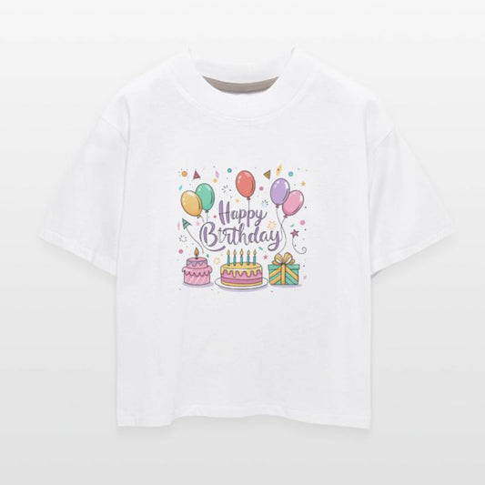 a vector illustration for a "Happy Birthday" greet