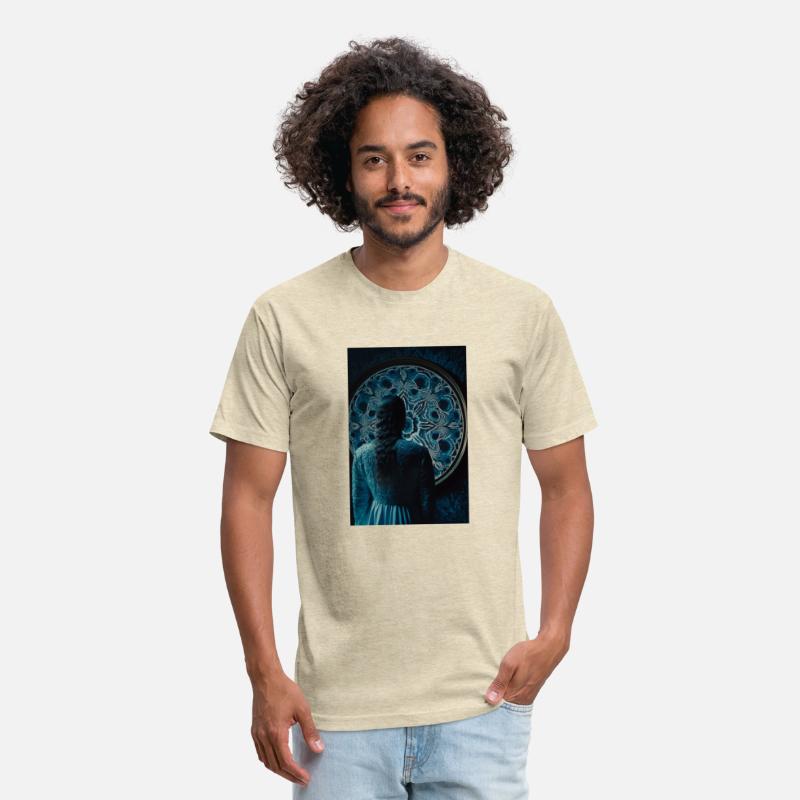 A woman standing in front of a large clock