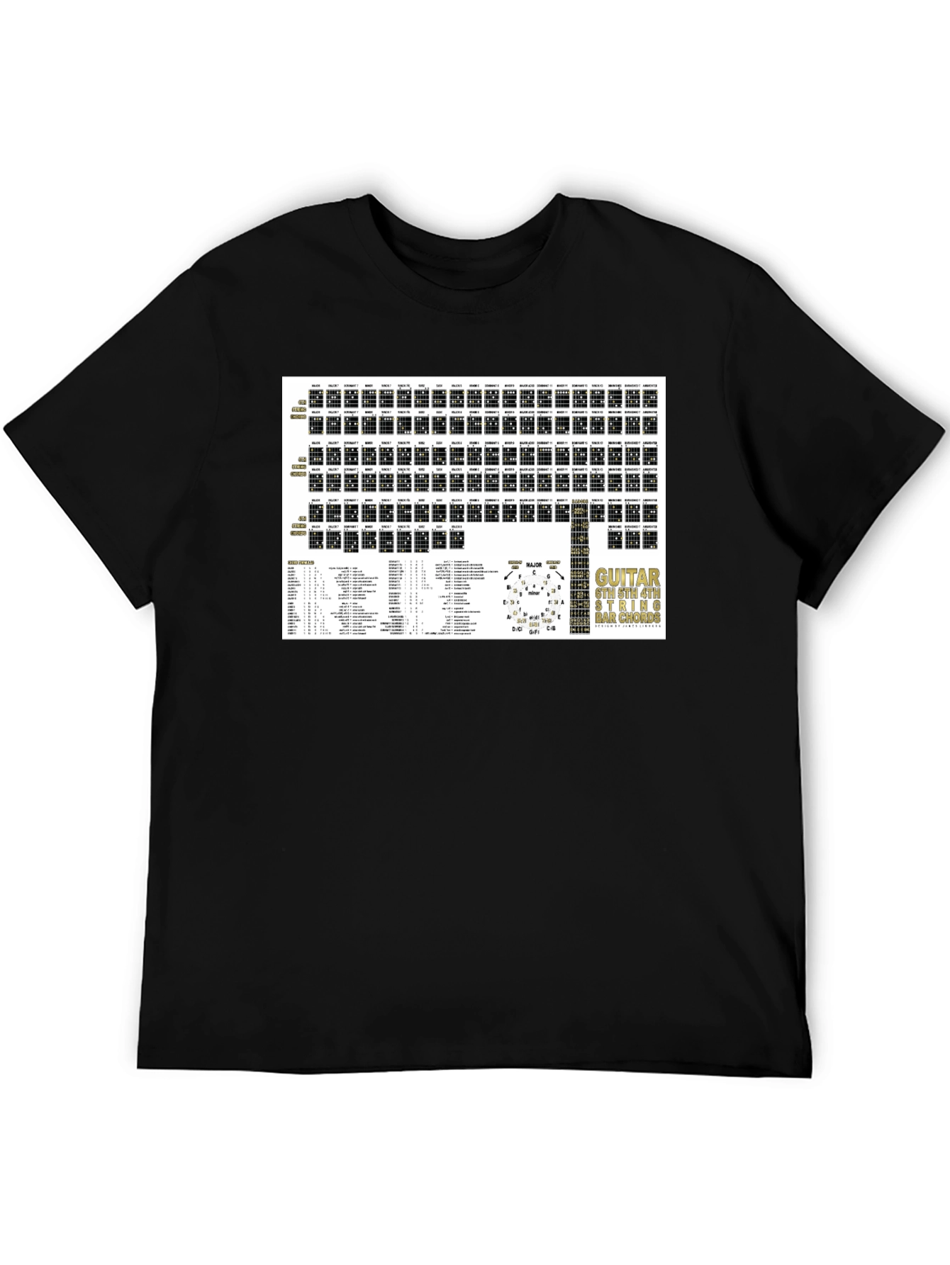 Guitar Chord Chart T-Shirt - Musicians Essential