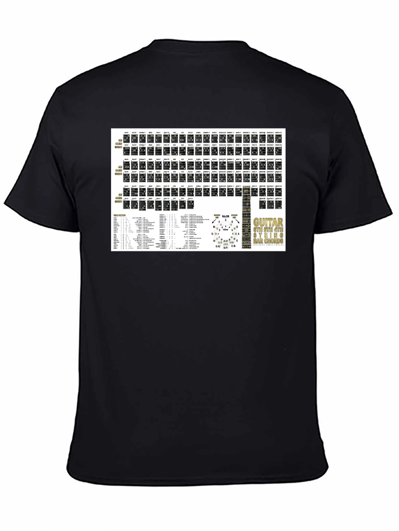 Guitar Chord Chart T-Shirt - Musicians Essential
