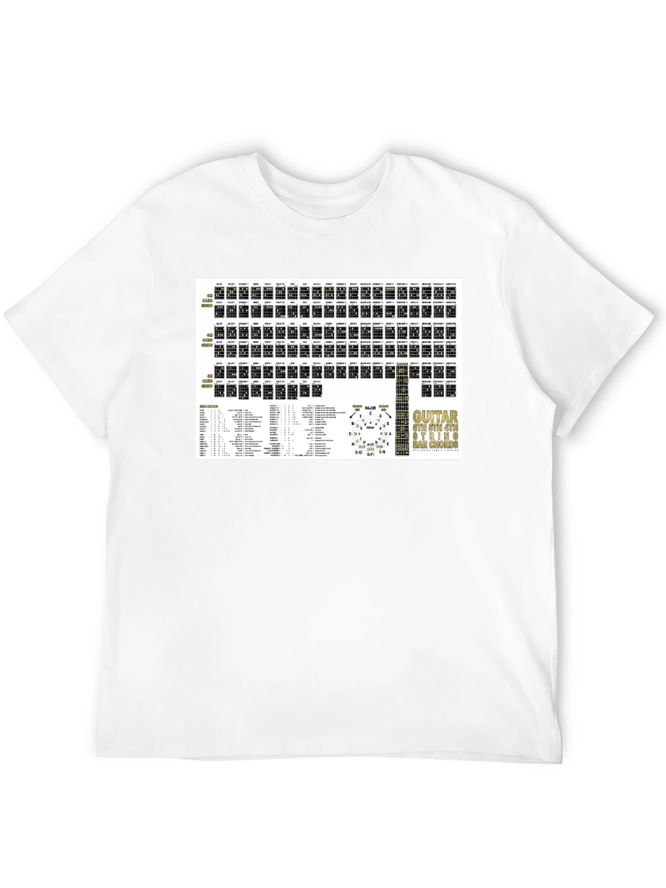 Guitar Chord Chart T-Shirt - Musicians Essential