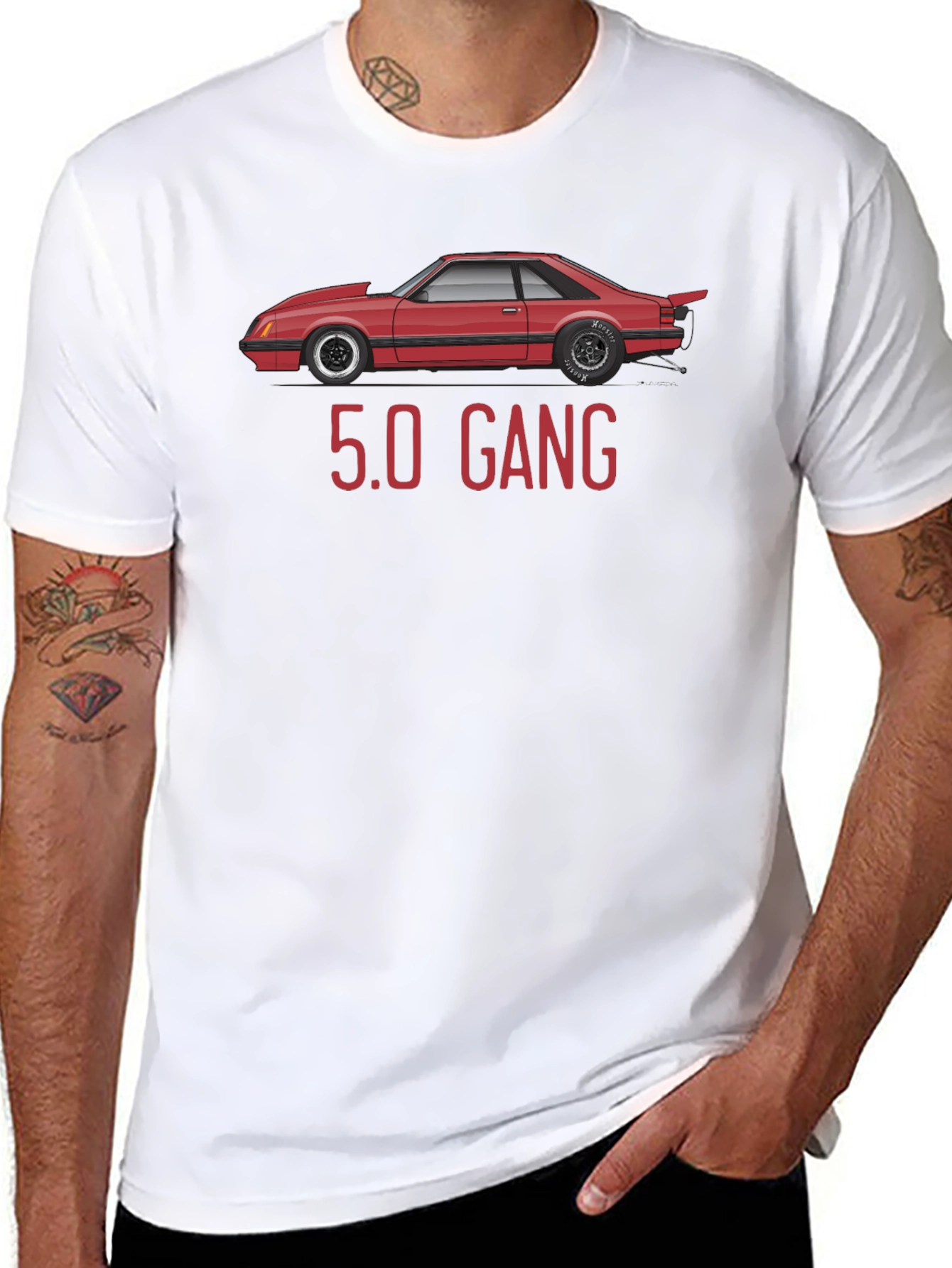 5.0 Gang T-Shirt - Fox Body Mustang Tee