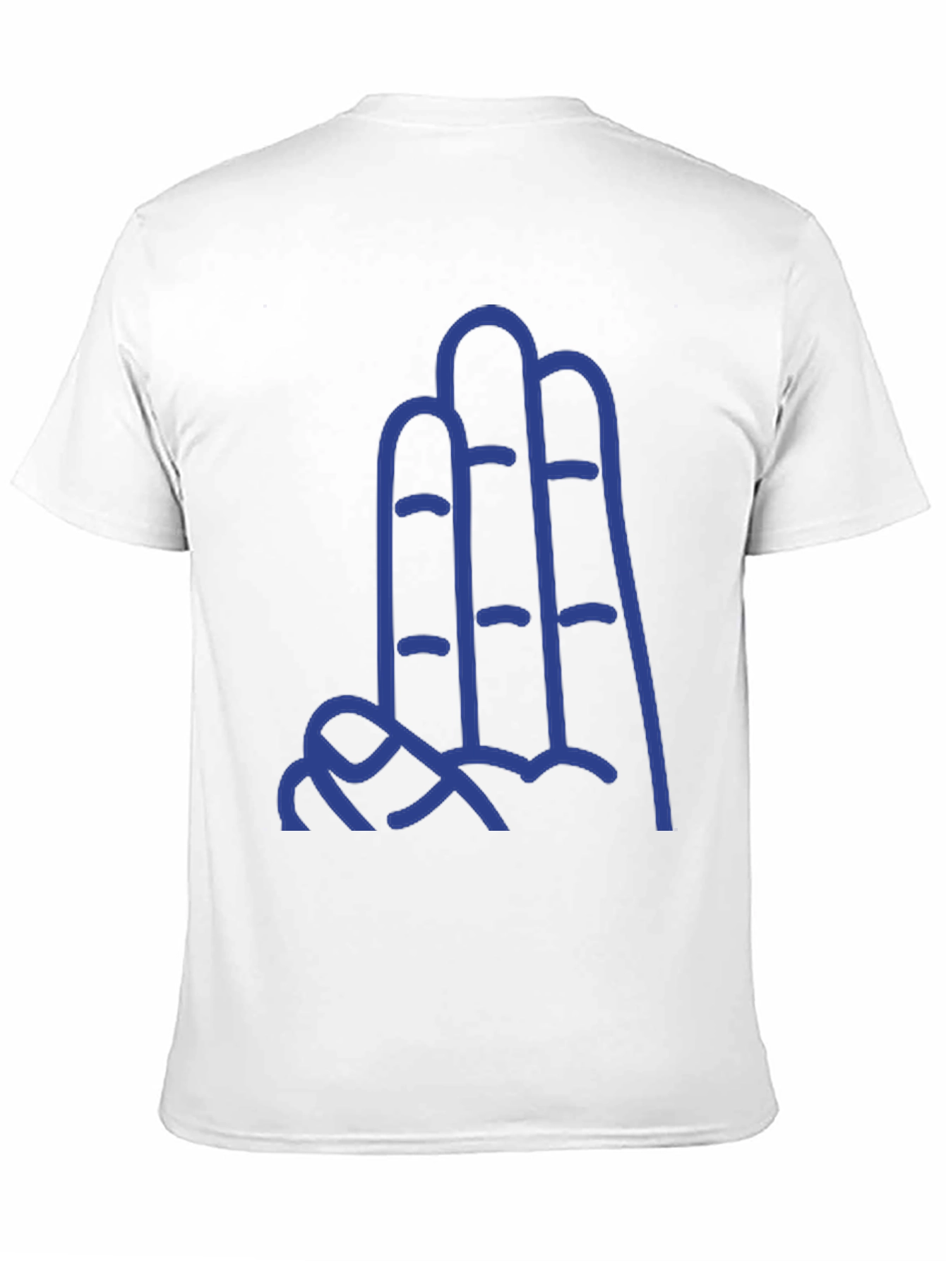 Abstract Blue Mountain Range Graphic T-Shirt