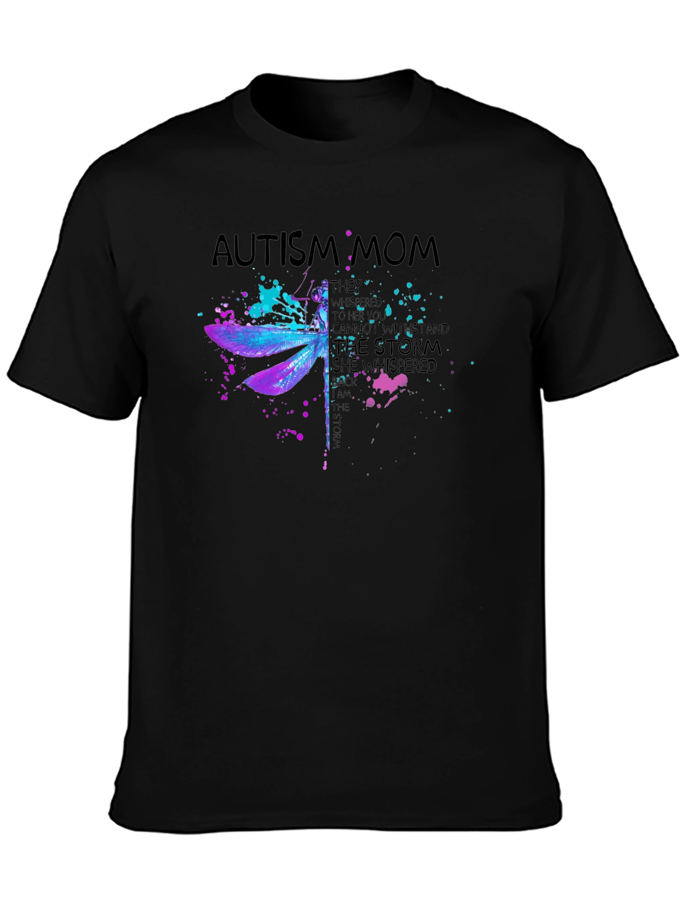 Autism Mom Dragonfly T-Shirt - Inspirational Design