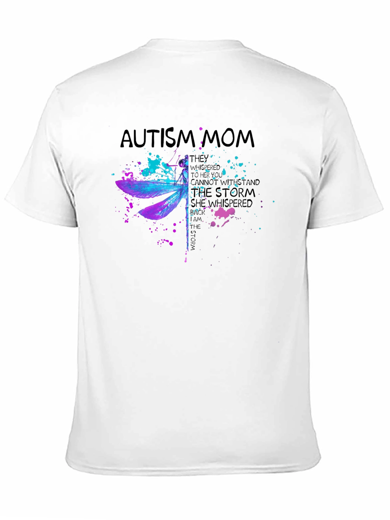 Autism Mom Dragonfly T-Shirt - Inspirational Design