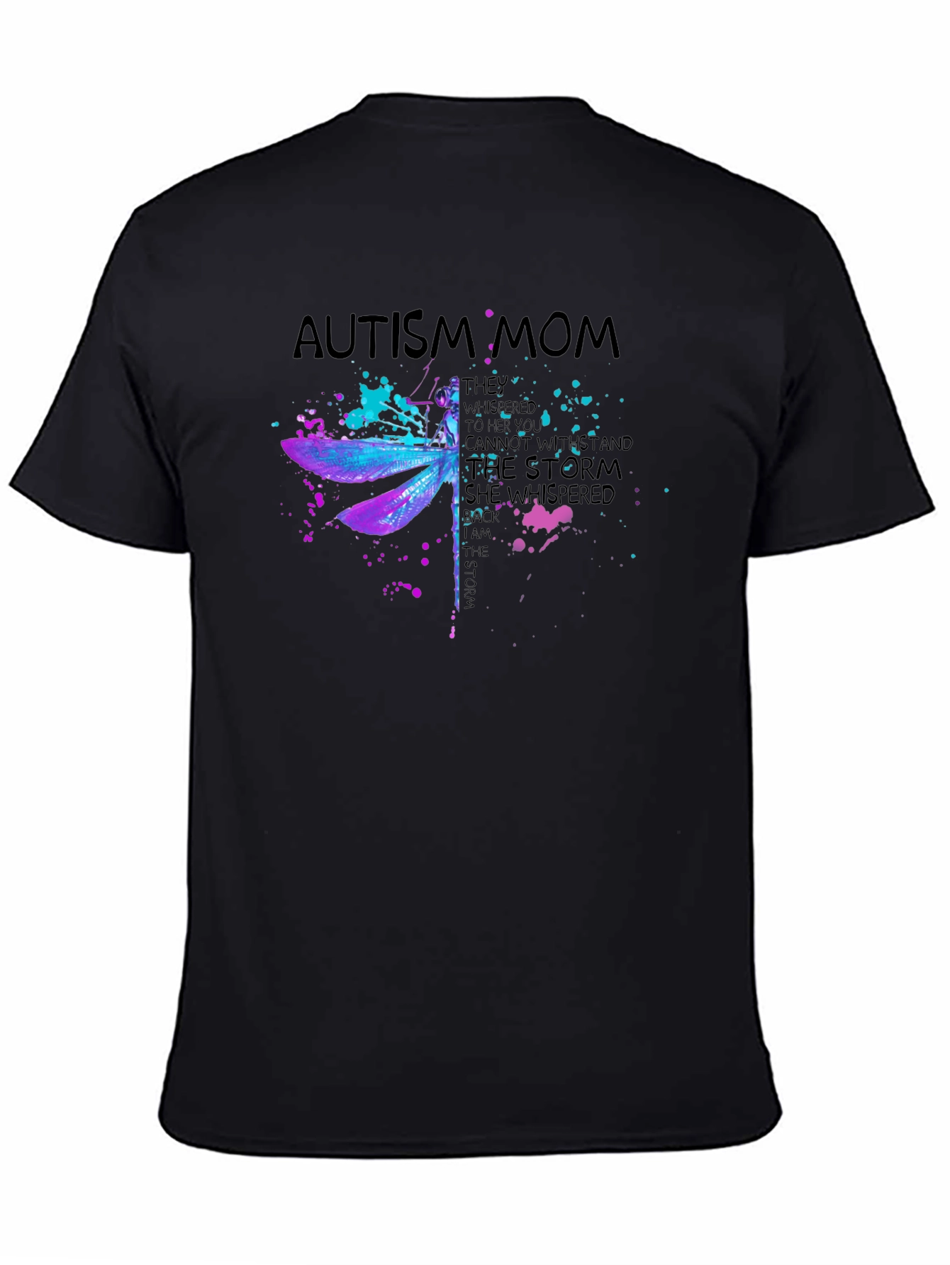 Autism Mom Dragonfly T-Shirt - Inspirational Design