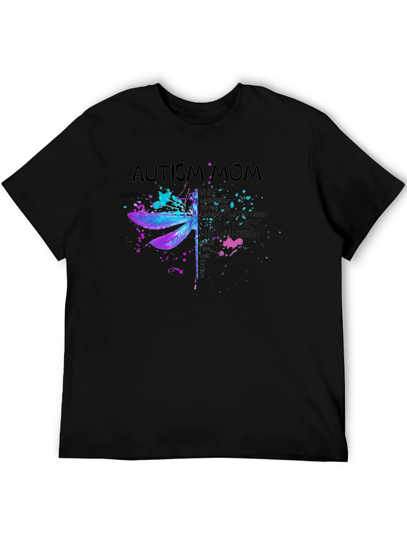 Autism Mom Dragonfly T-Shirt - Inspirational Design