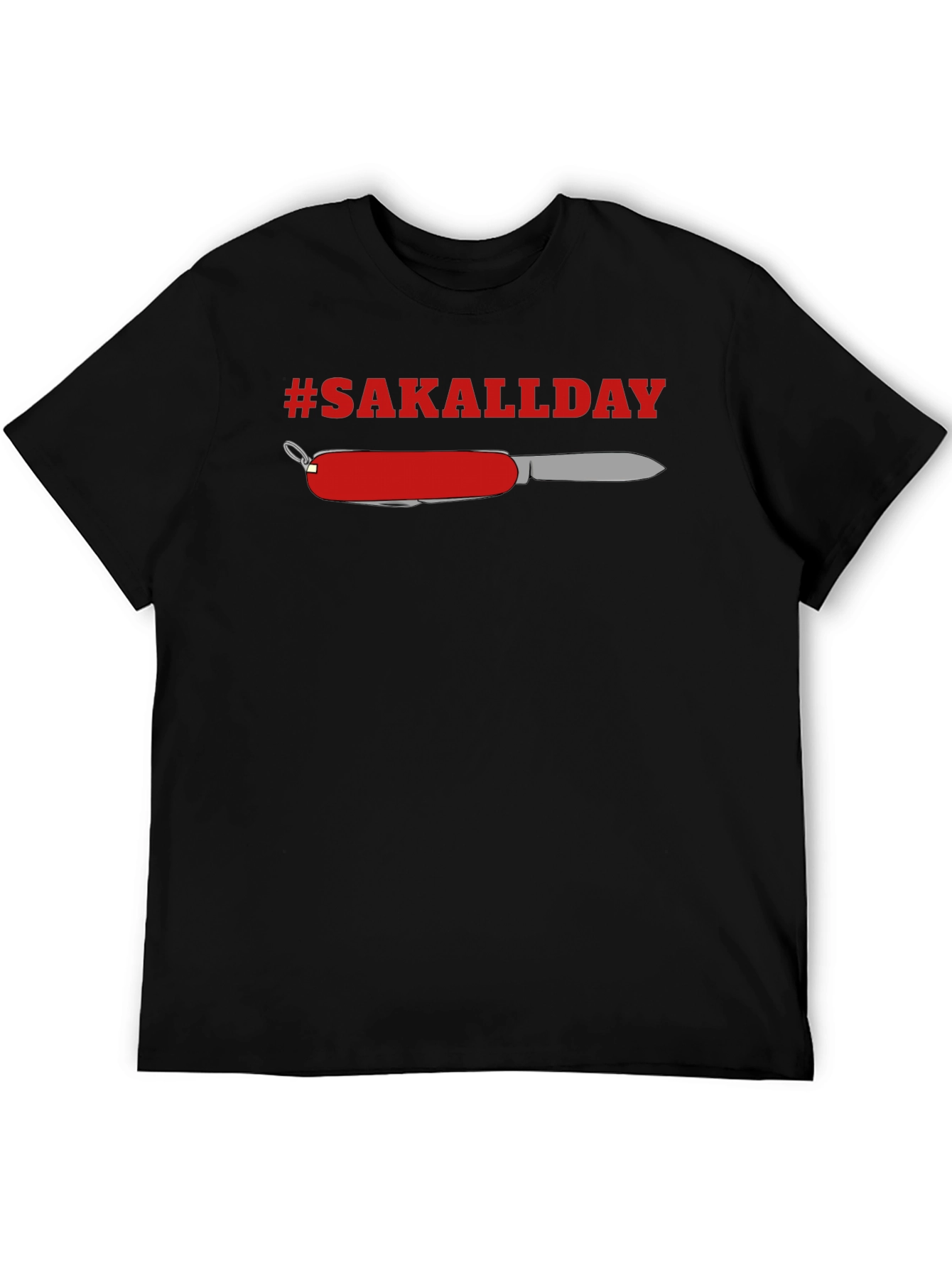 #SAKALLDAY Swiss Army Knife Graphic Tee - Black