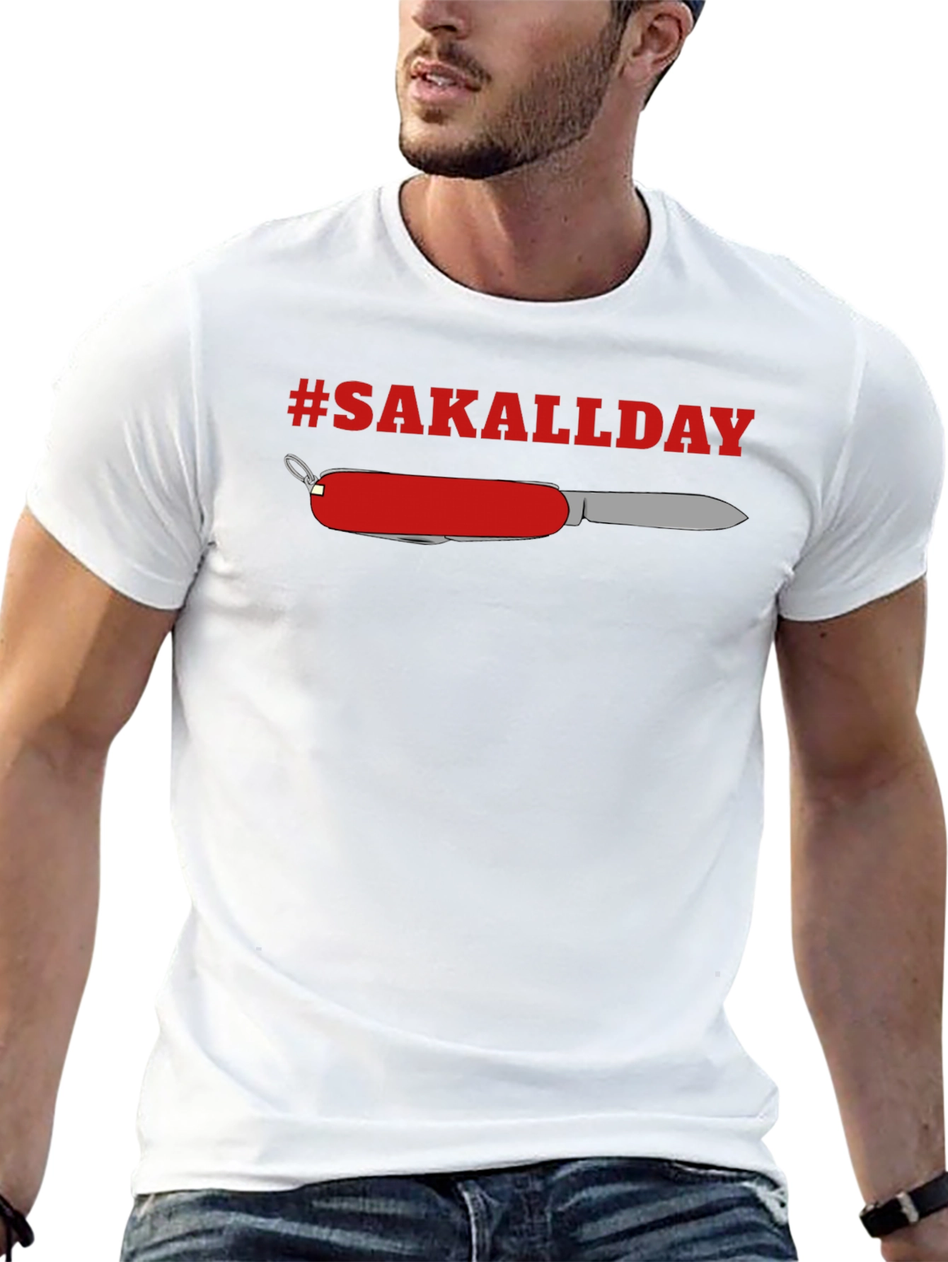 #SAKALLDAY Swiss Army Knife Graphic Tee - Black
