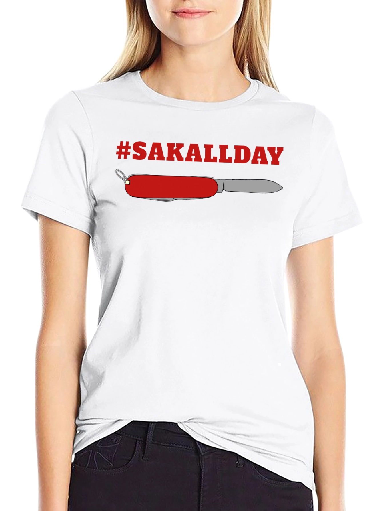 #SAKALLDAY Swiss Army Knife Graphic Tee - Black
