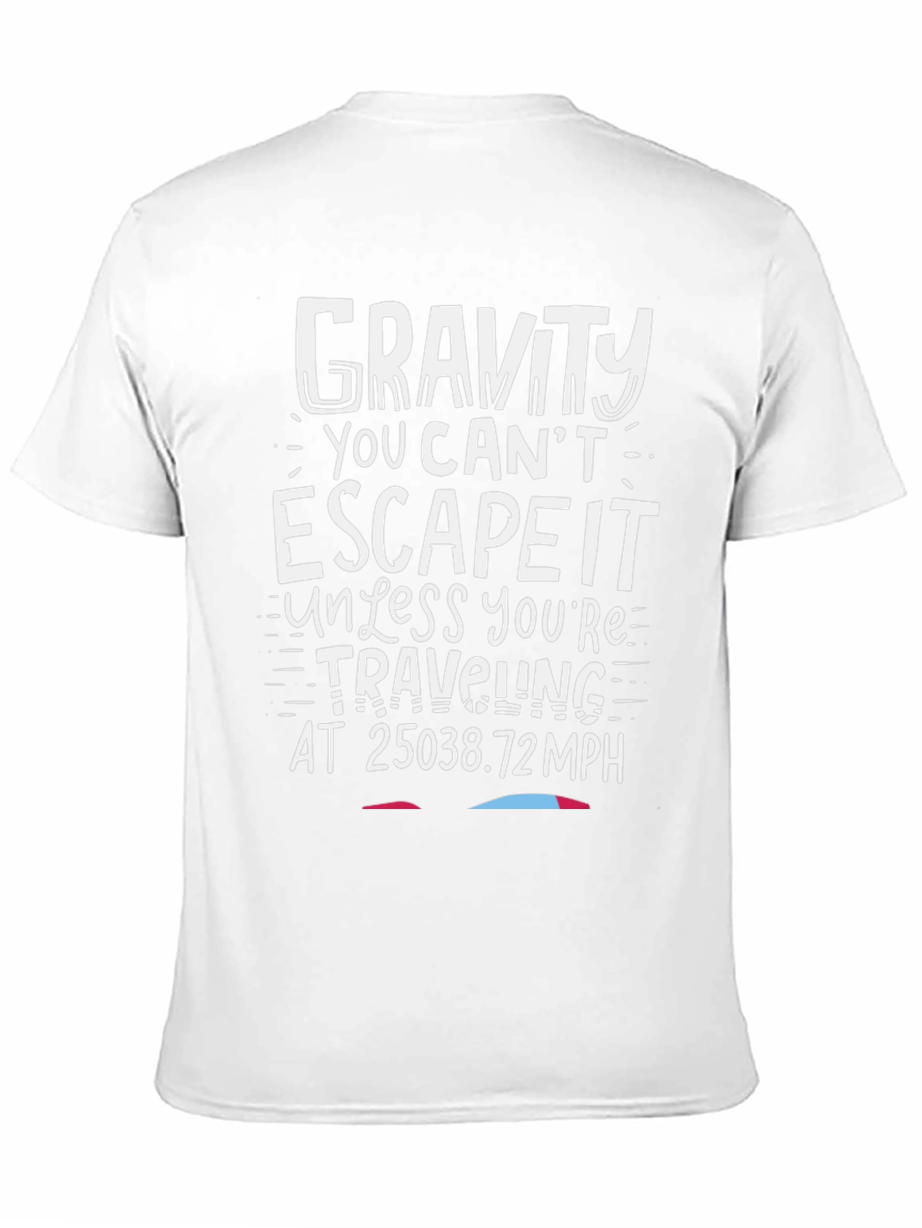 Gravity Escape Velocity T-Shirt:  Humorous Space Tee