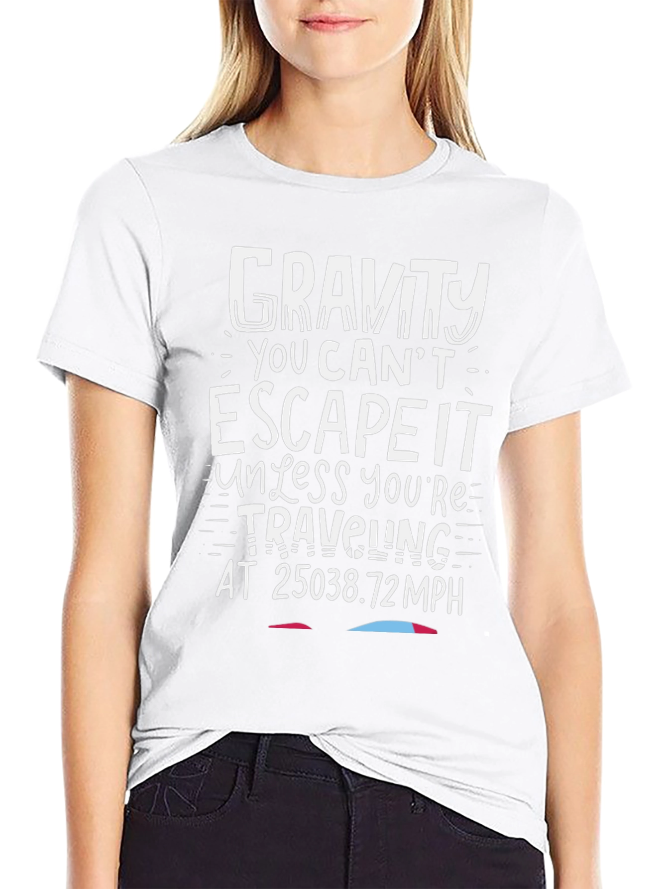 Gravity Escape Velocity T-Shirt:  Humorous Space Tee