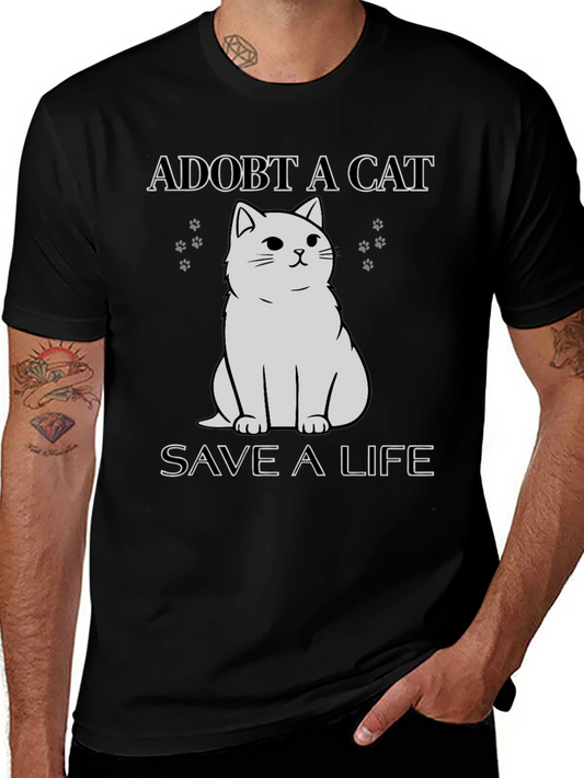 Adopt a Cat T-Shirt - Save a Life