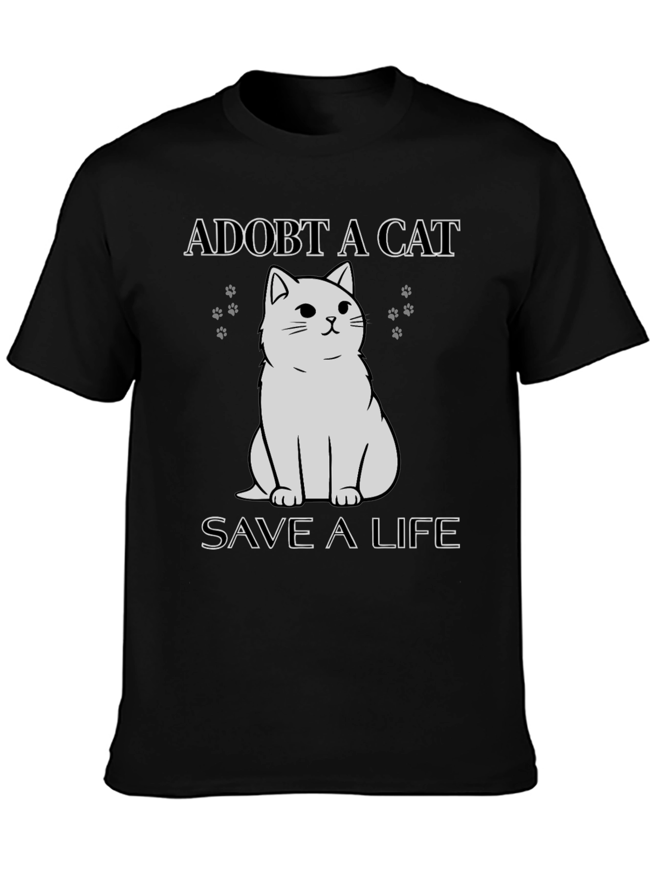 Adopt a Cat T-Shirt - Save a Life