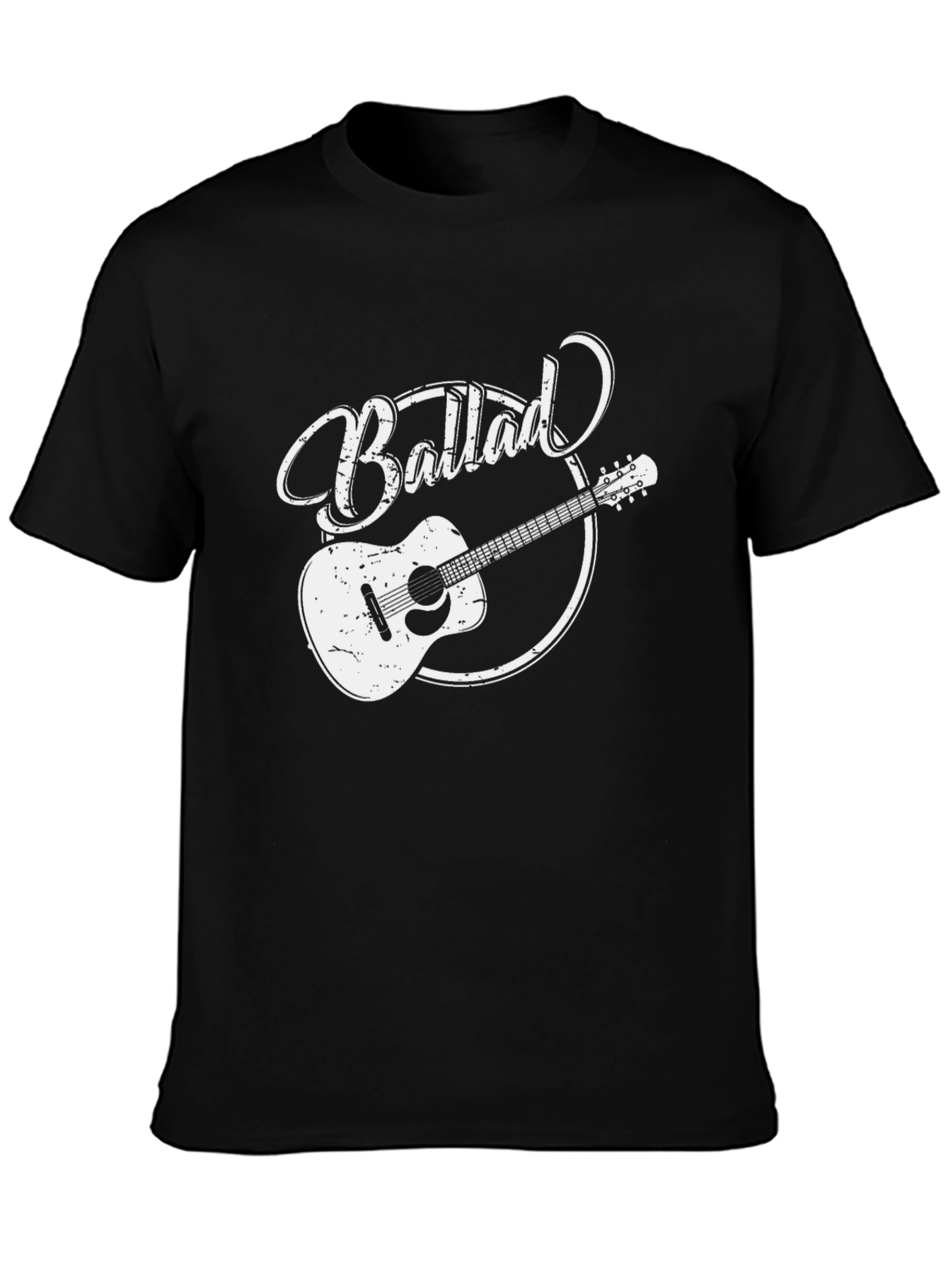 Ballad Guitar Graphic Tee - Classic Style