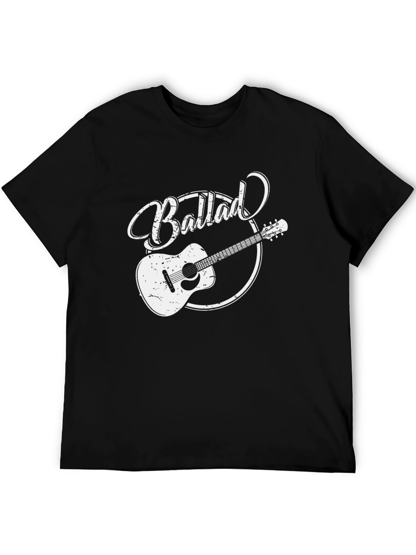 Ballad Guitar Graphic Tee - Classic Style