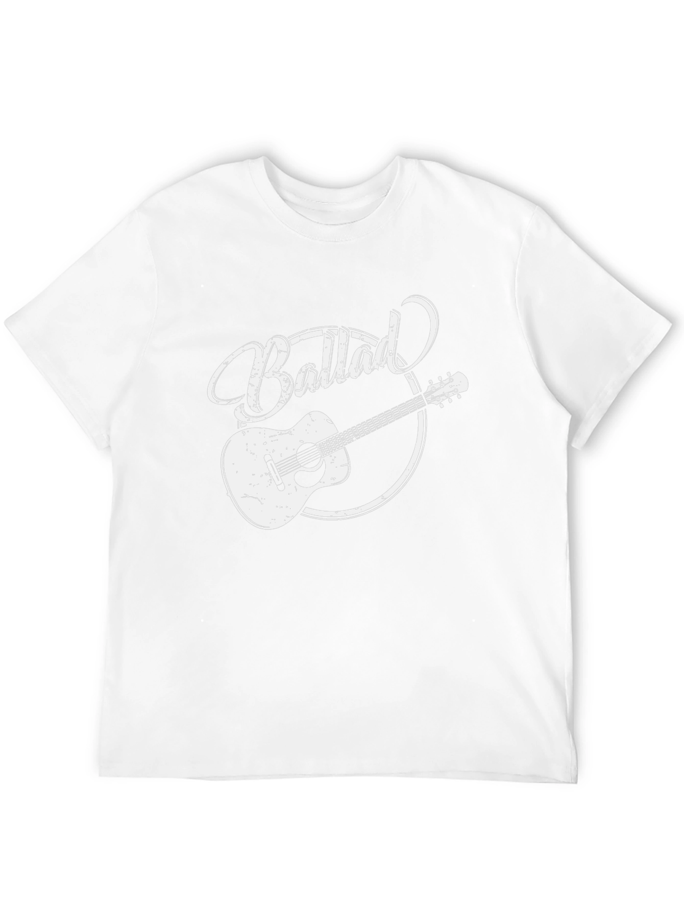 Ballad Guitar Graphic Tee - Classic Style