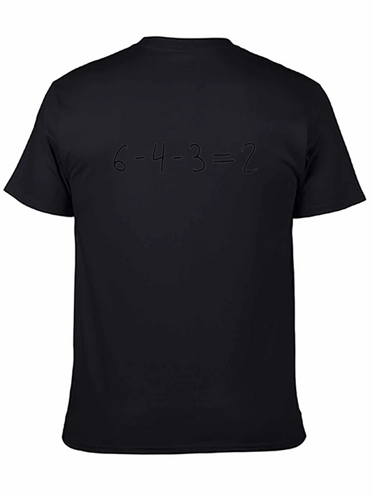 6-4-3=2 Baseball Double Play T-Shirt