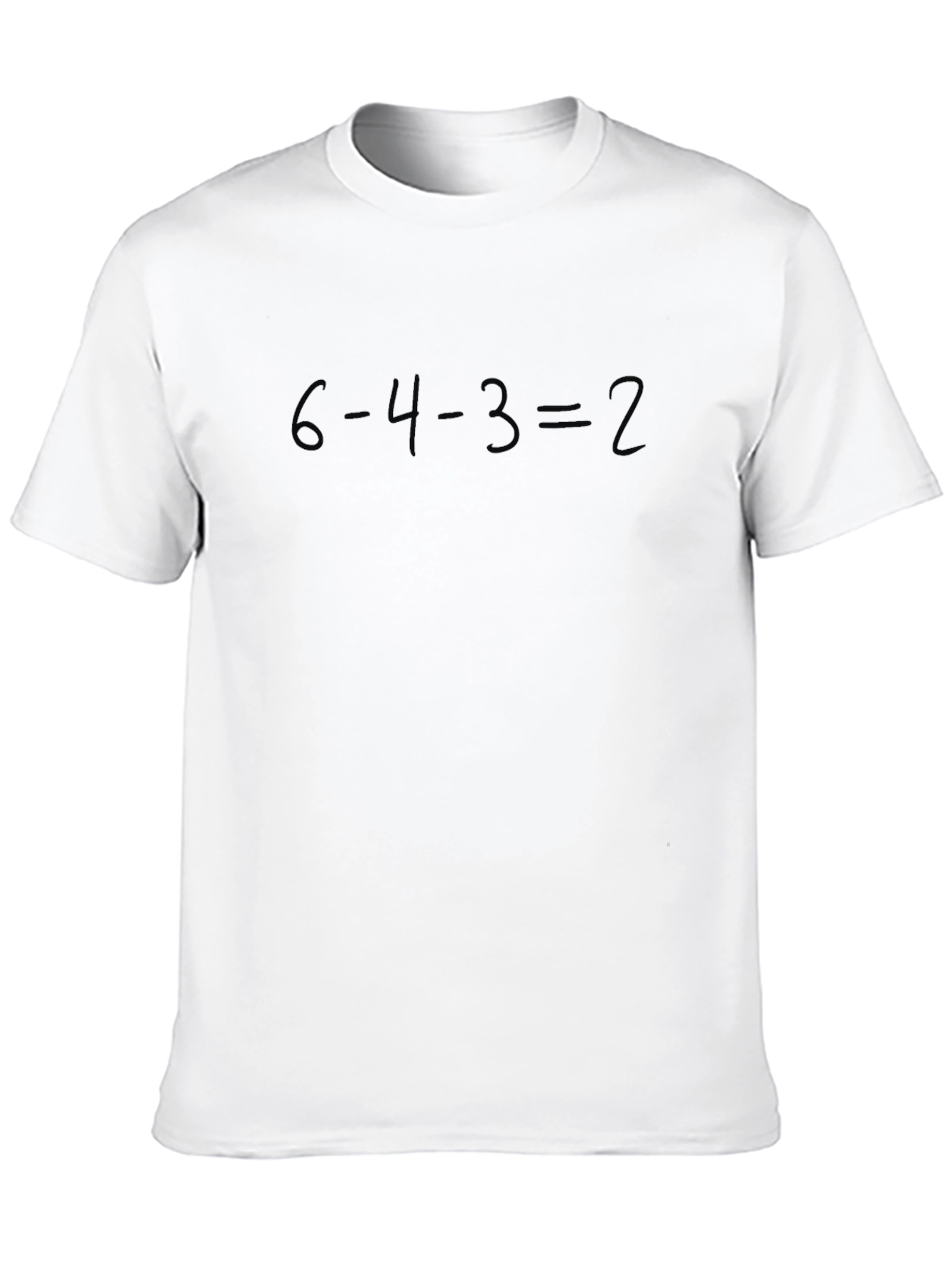 6-4-3=2 Baseball Double Play T-Shirt