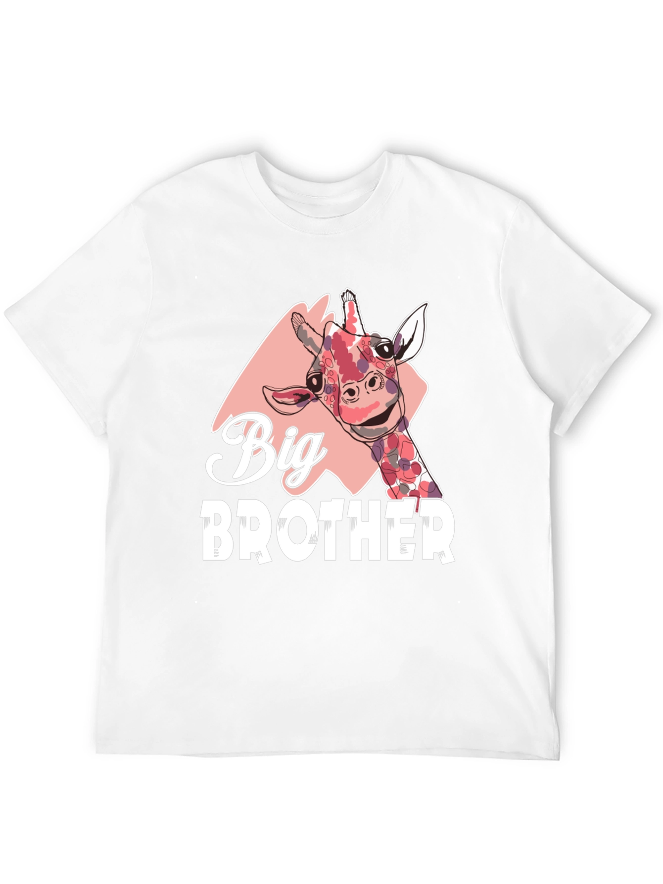 Big Brother Giraffe Graphic Tee - Black