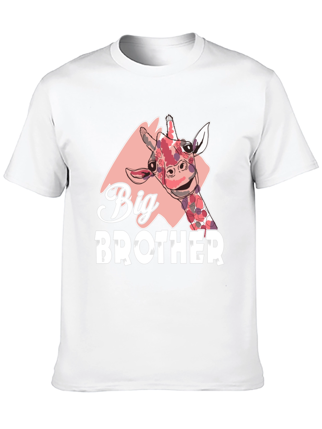 Big Brother Giraffe Graphic Tee - Black