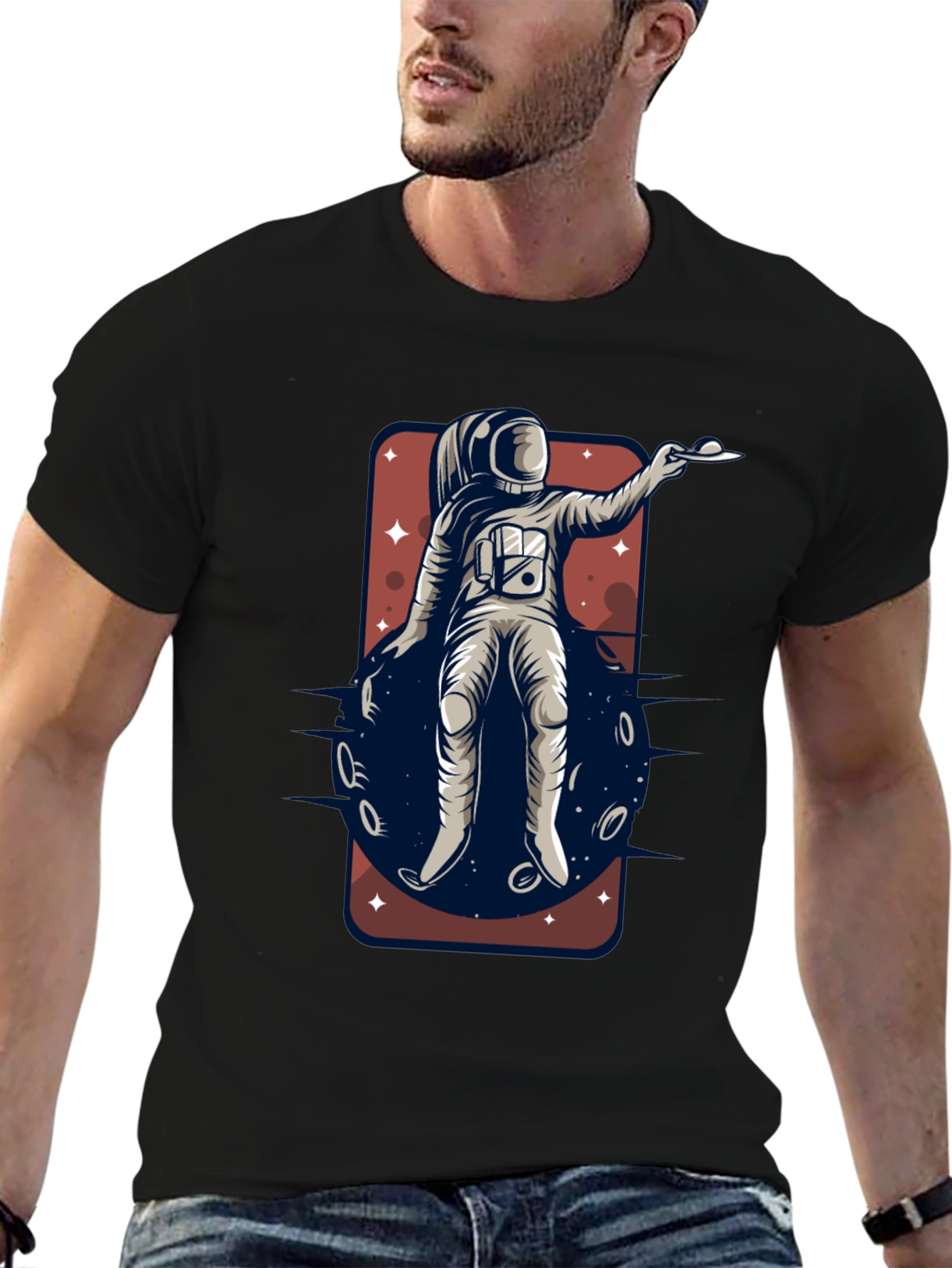 Astronaut Space Graphic T-Shirt